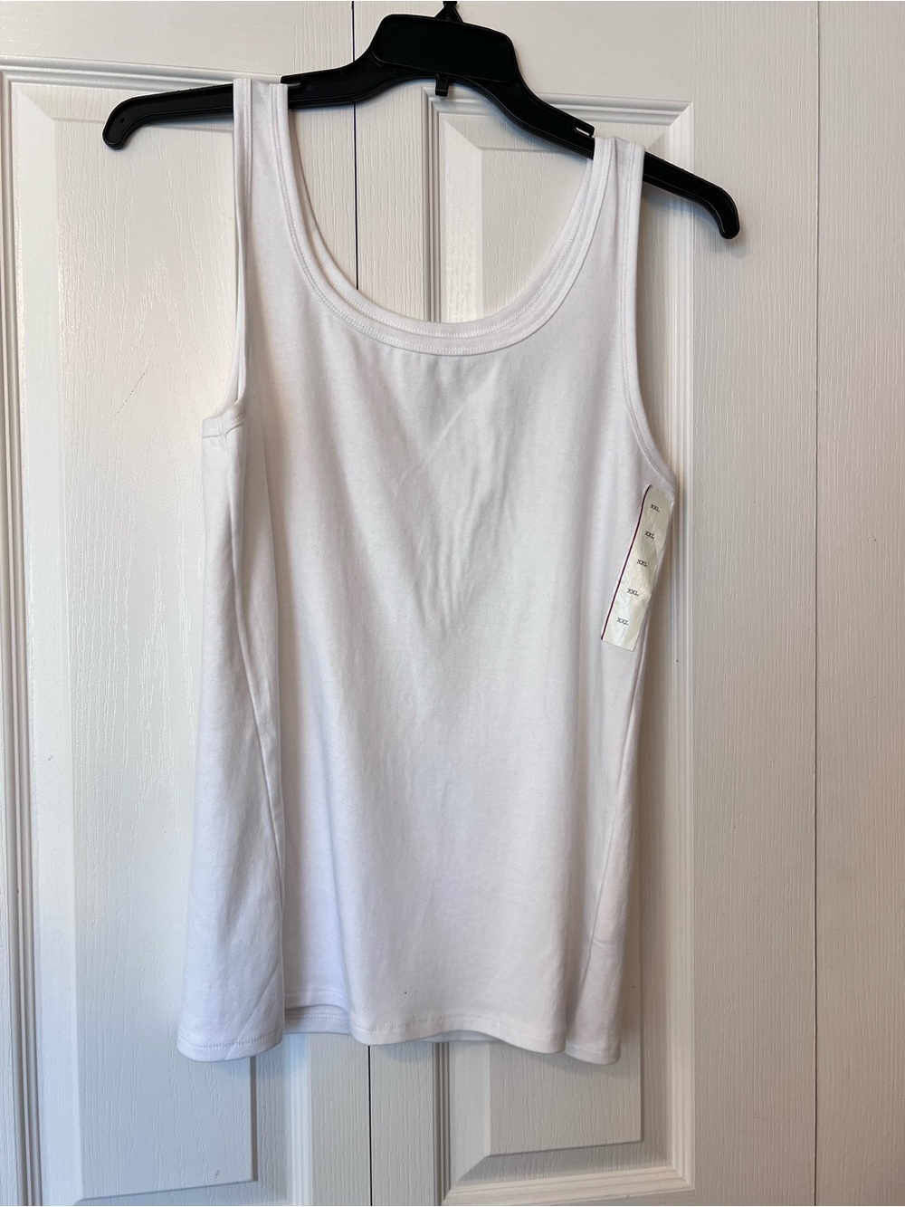 A New Day Women's White Tank Top Scoop Neck Sleeveless Basic Size XXL NWT